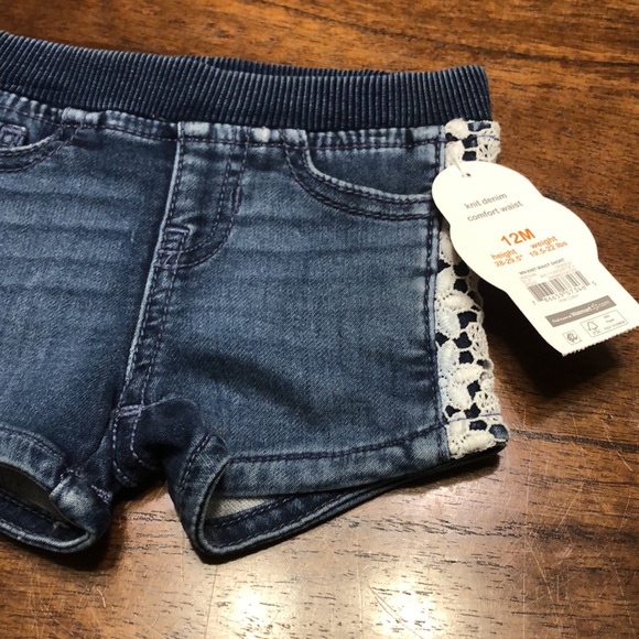 Wonder Nation Little Girl’s Shorts 12 Months - Picture 6 of 11